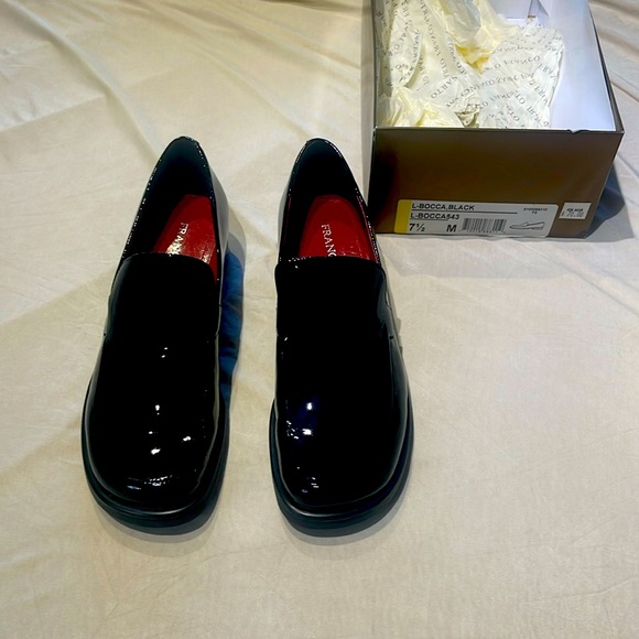 Franco Sarto Shoes - Women’s Dress Shoe- Franco Sarto - patent Bocca, Black 7.5